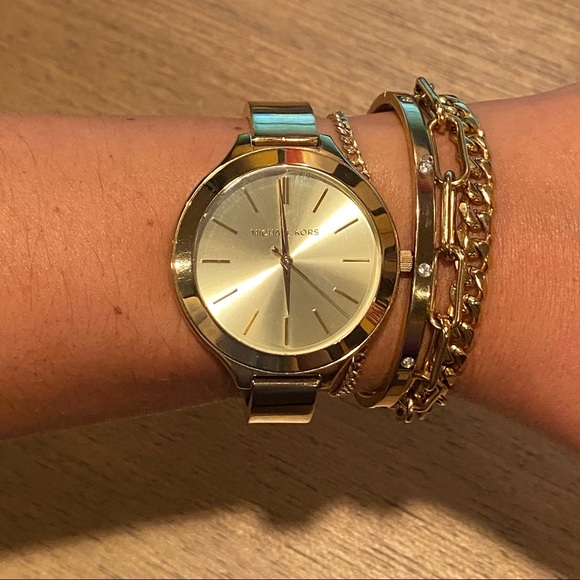 Michael Kors Gold Bangle Watch - Picture 5 of 5